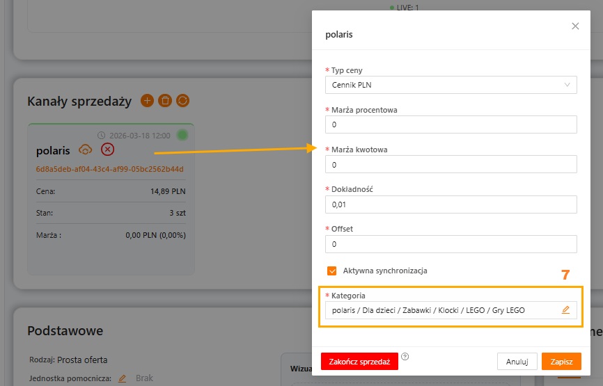 Widok kategorii w xSale