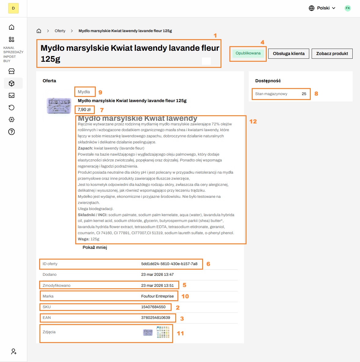 Widok oferty w InPost Buy