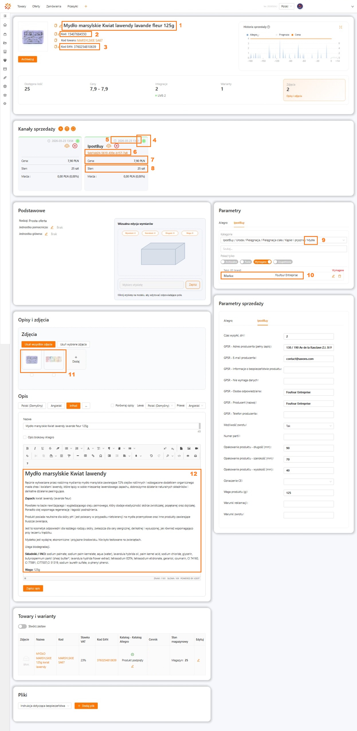 Widok oferty w xSale