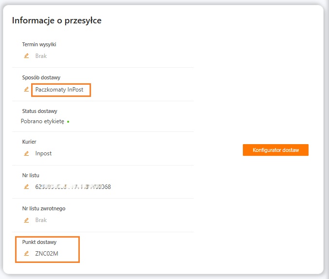 Punkt dostawy w xSale
